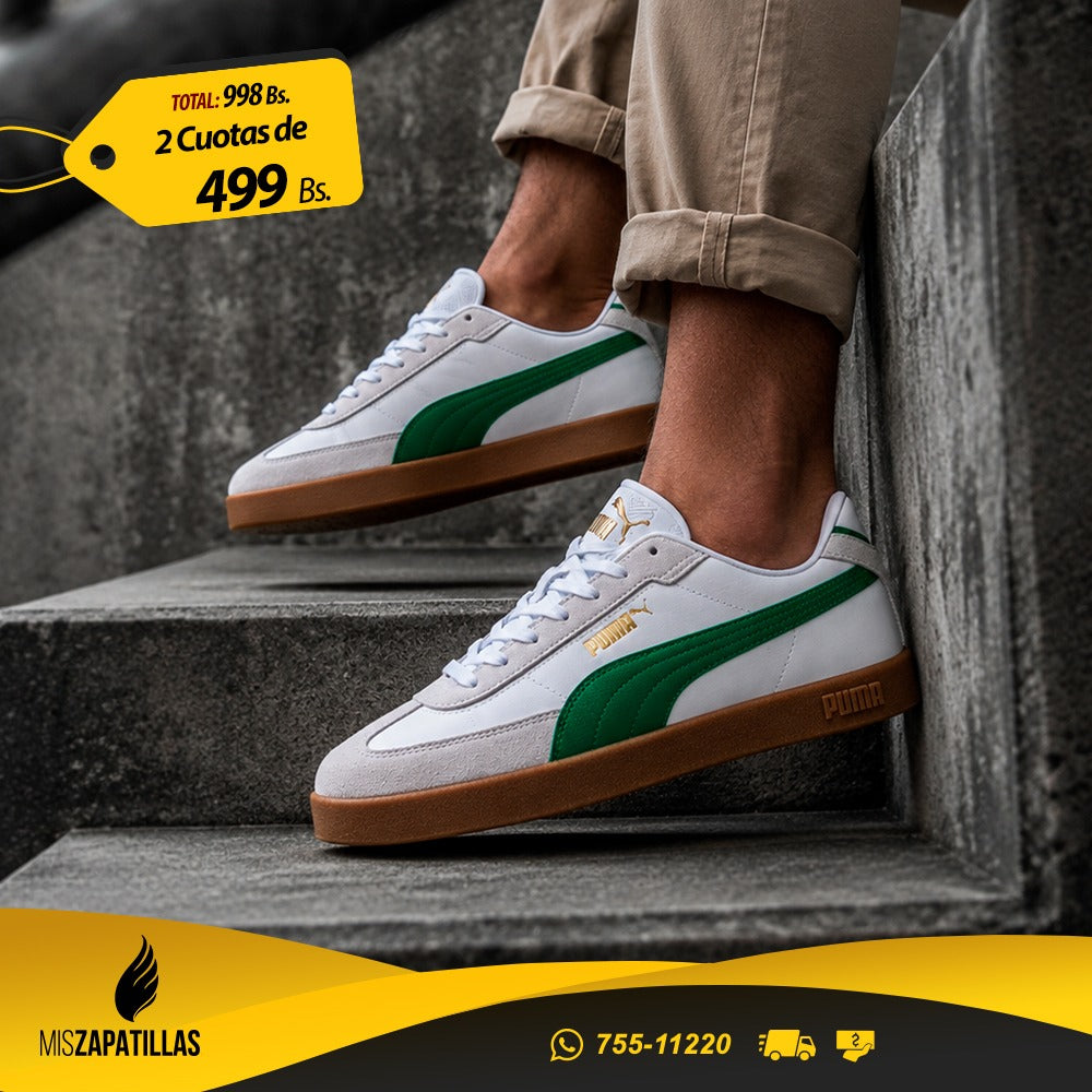 Zapatillas Puma Club II Era 'White Green Gum'