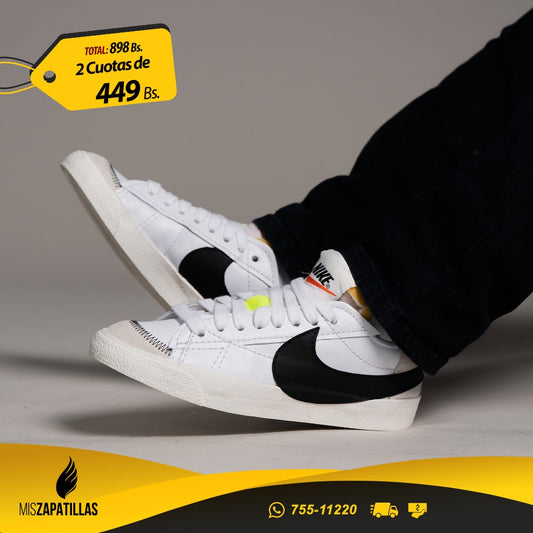 Zapatillas Nike Blazer Bajo 77 Jumbo Blanco Negro